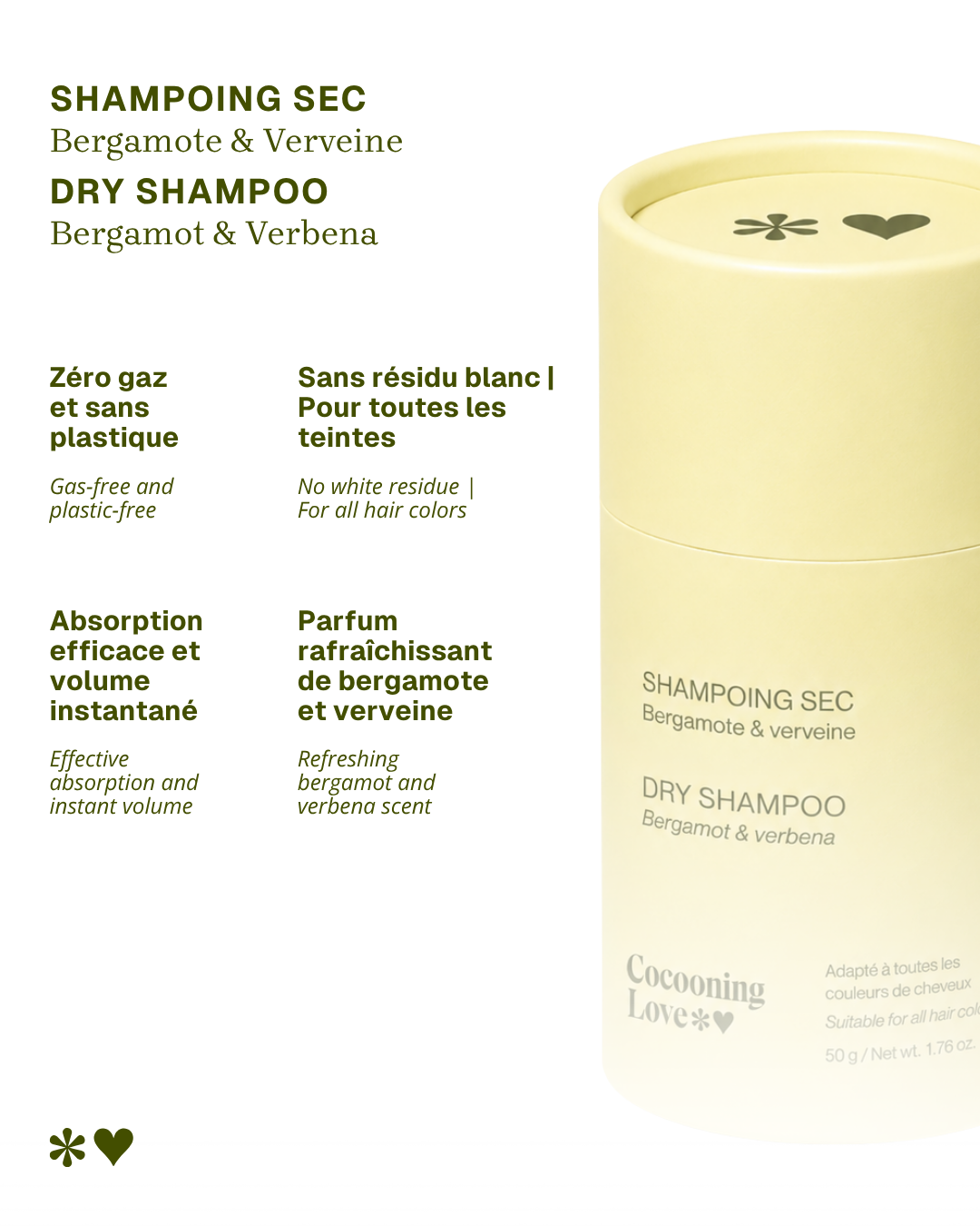 Natural Dry Shampoo Bergamot & Verbena – Volume & Freshness