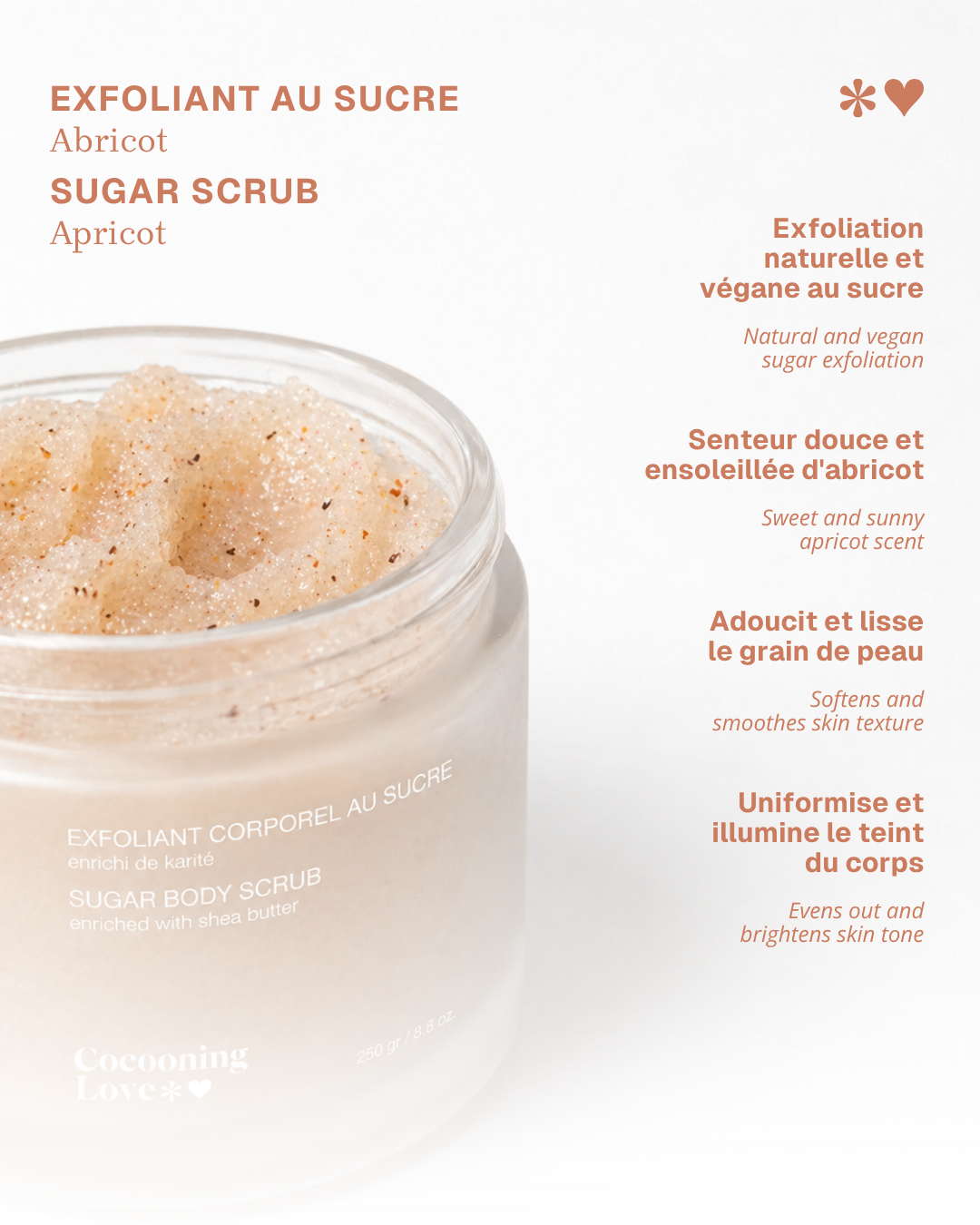 Sugar & Apricot Kernel Body Scrub – Soft & Radiant Skin