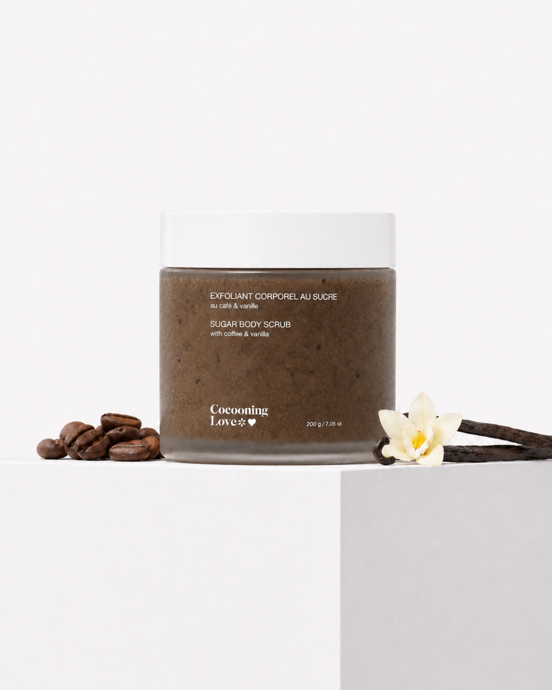 Coffee & Vanilla Body Scrub – Deep exfoliation, smooth & radiant skin