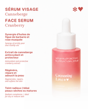 Nourishing facial serum for dry and mature skin – Cranberry & Prickly Pear