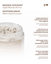 White Clay, Coconut & Banana Face Mask – Softness & Hydration