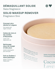 Solid natural make-up remover – Tiare Flower