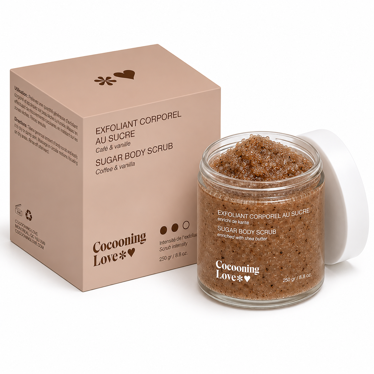 Coffee & Vanilla Body Scrub – Deep exfoliation, smooth & radiant skin