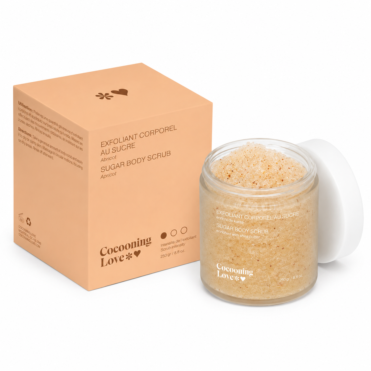 Sugar & Apricot Kernel Body Scrub – Soft & Radiant Skin